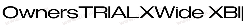 OwnersTRIALXWide XBl字体转换 OwnersTRIALXWide XBl字体转换